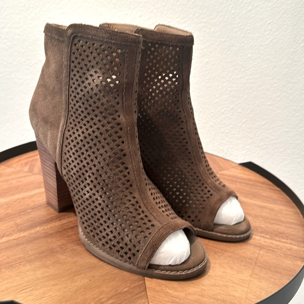 Lucky peep toe booties